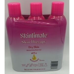 Skintimate Shaving Gel Skin Therapy Dry Skin Moisturizing For Women's 3 Pack NEW